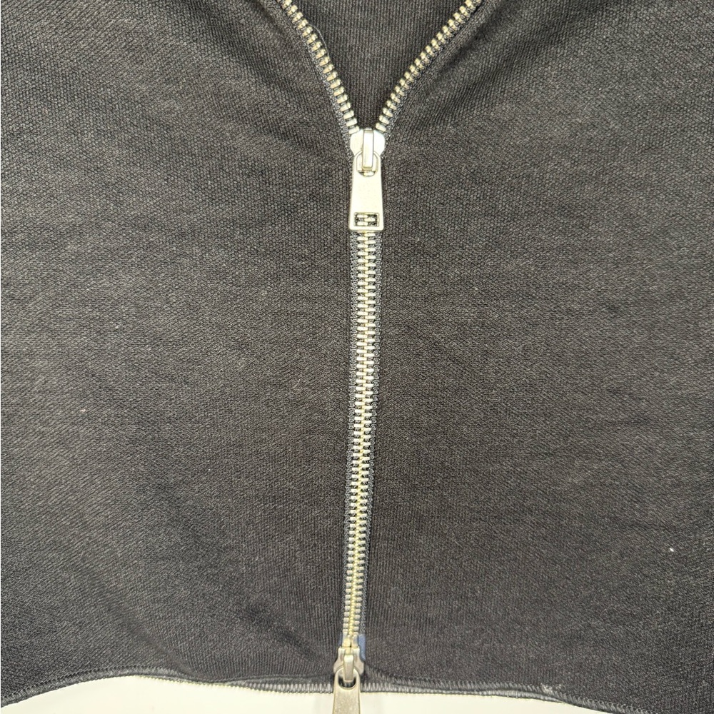 Zara Black Zip-Up Cropped Sweater - SKU 1075 - Picture 4 of 7